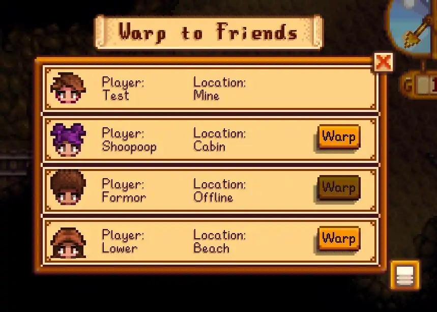 Warp To Friends mod stardew valley Warp To Friends mod stardew valley
