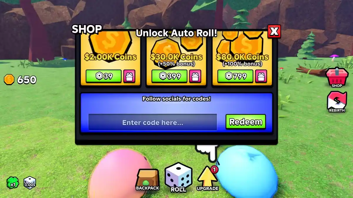 Tela de Resgate Códigos Slime RNG Roblox Tela de Resgate Códigos Slime RNG Roblox