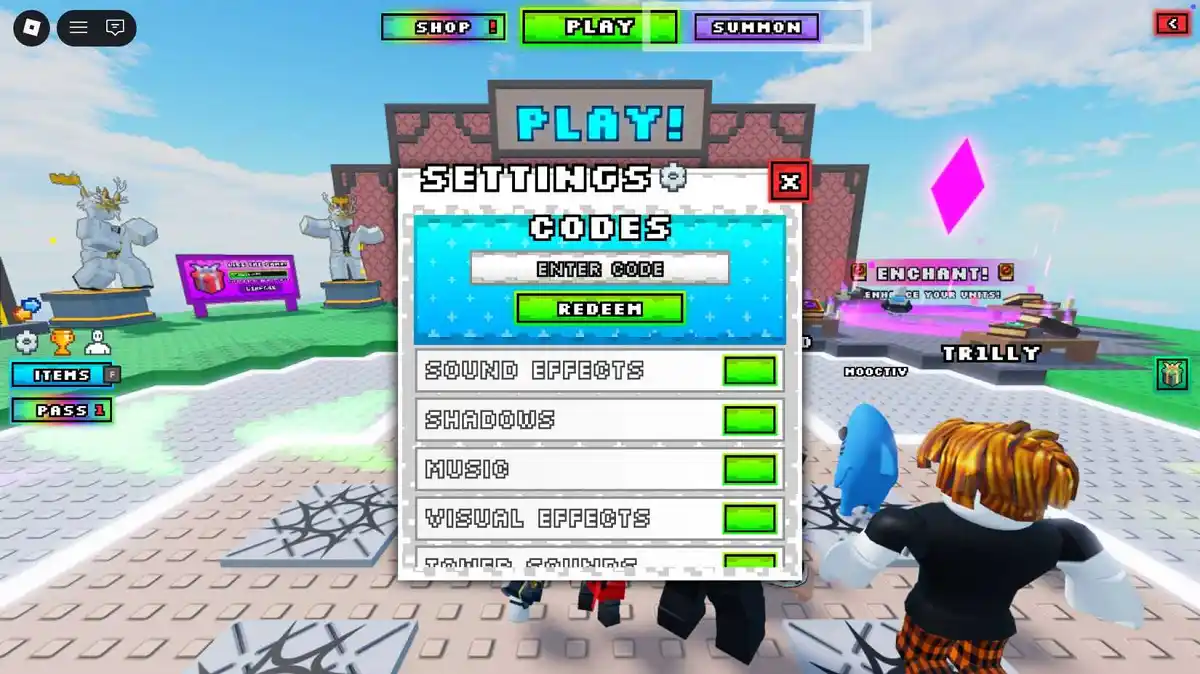 Tela de resgate Códigos Noob Tower Defense Roblox Tela de resgate Códigos Noob Tower Defense Roblox