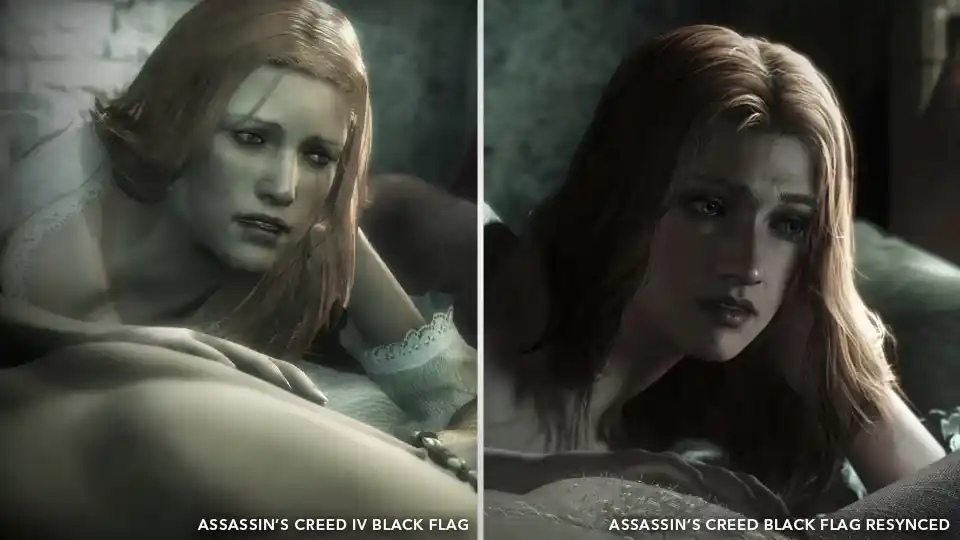 AC Black Flag Resynced comparacao grafica expressao AC Black Flag Resynced comparacao grafica expressao