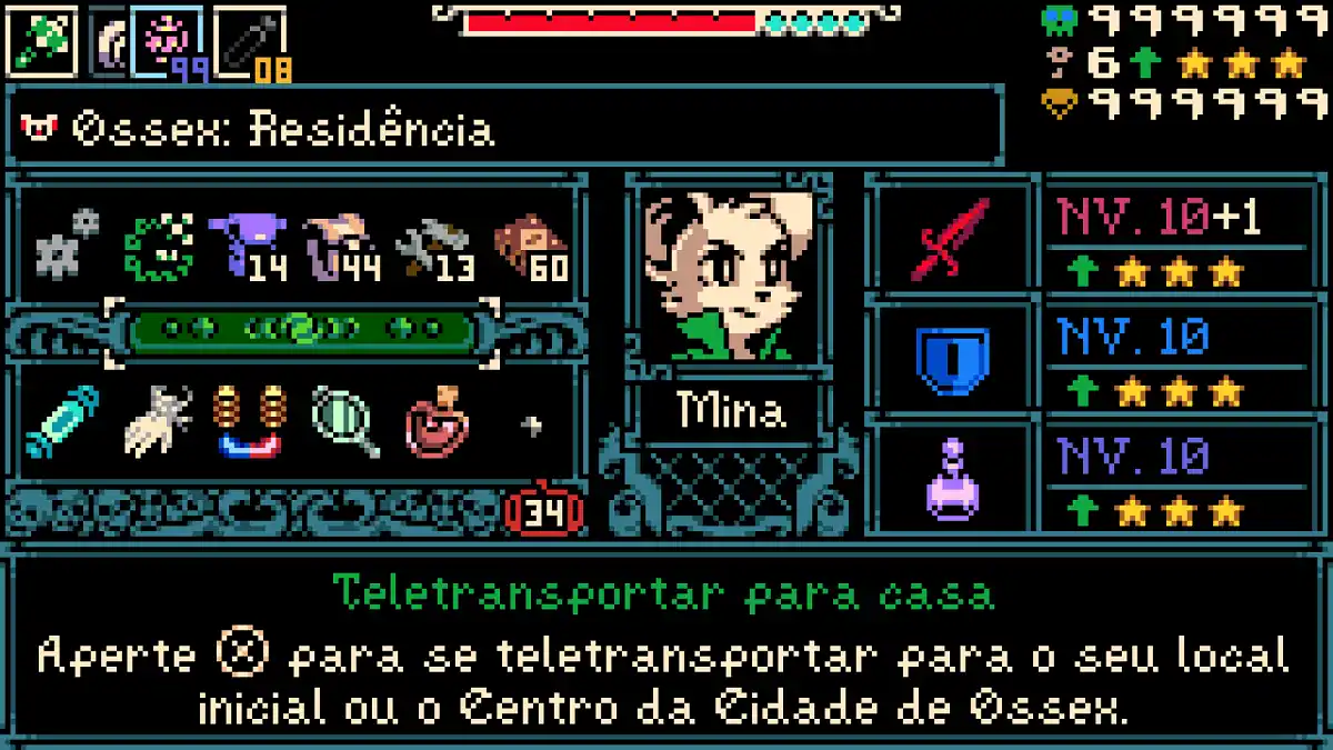 Tela Menu Mina The Hollower Tela Menu Mina The Hollower