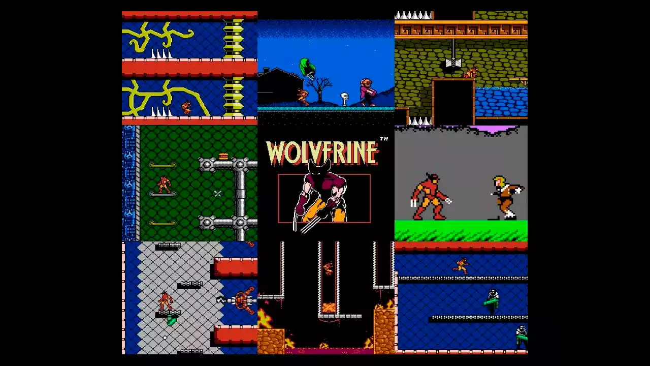 Wolverine Adamantium Rage NES Wolverine Adamantium Rage NES