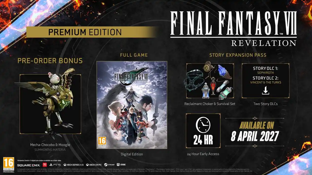 edicao premium de final fantasy vii revelation edicao premium de final fantasy vii revelation