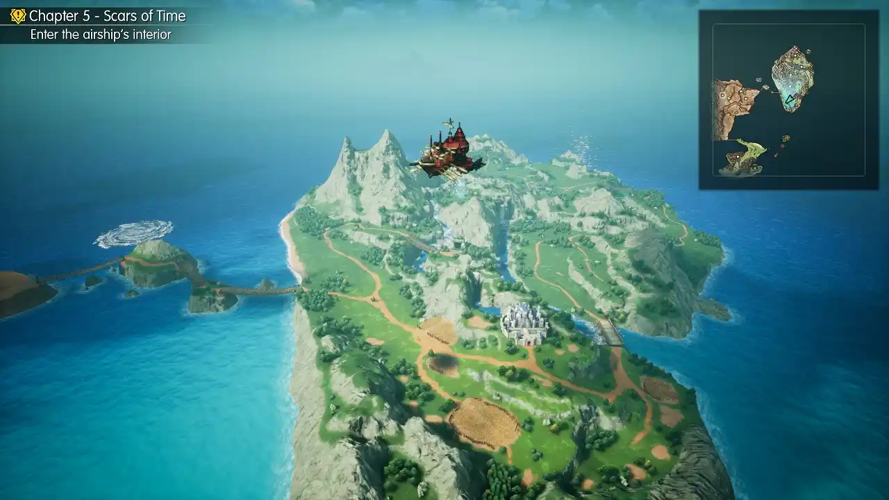 Final Fantasy Resonance usando airship no mapa Final Fantasy Resonance usando airship no mapa